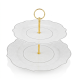 Porcelain Serving Platter 2 Tier